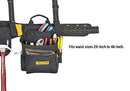 Custom Leathercraft DEWALT DG5617 20-Pocket Pro Framer's Combo Apron Tool Belt and Yoke-style Suspenders Black