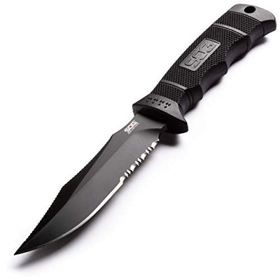 SOG Seal Pup Elite Tactical Fixed Blade- Survival and Hunting Knife with Sheath