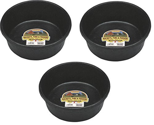 Miller Manufacturing HP-2 4-Quart Rubber Feed Pans
