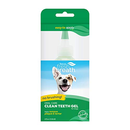 Fresh Breath by TropiClean No Brushing Clean Teeth Dental & Oral Care Gel for Dogs