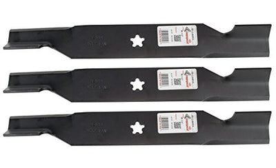 Rotary Mower Bagging Blades Fit AYP/Roper /Sears/ Husqvarna 187256 187255 532187256 GTH26K54T MZ5424S YTH26V56 (3 Pack)