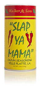 SLAP YA MAMA All Natural Cajun Seasoning from Louisiana, Original Blend, MSG Free and Kosher, 16-Ounce Canisters, Pack of 3