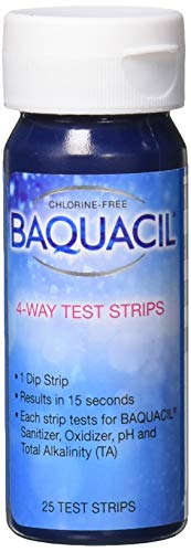 Baquacil 84396 4-Way Test Strips Swimming Pool Water Testers