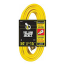 Yellow Jacket 12/3 Heavy-Duty 15-Amp SJTW Contractor Extension Cord with Lighted Ends (2 Pack)