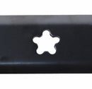 USA Mower Blades (2 AYP498BP High Lift Blade Fits AYP Craftsman Husqvarna 127843 134149 127843 138498 532127843 Length 21 in. Width 2 1/4 in. Thickness .150 in. Center Hole 5 PT ST 42 in. Deck