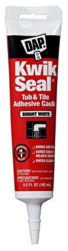 Dap 18001 6 Pack 5.5 oz. Kwik Seal Kitchen and Bath Adhesive Caulk