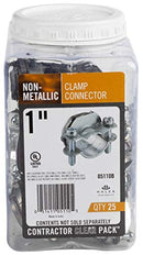 Halex, 1 in. Non-Metallic Clamp Connector , 05110B, 25 per pack
