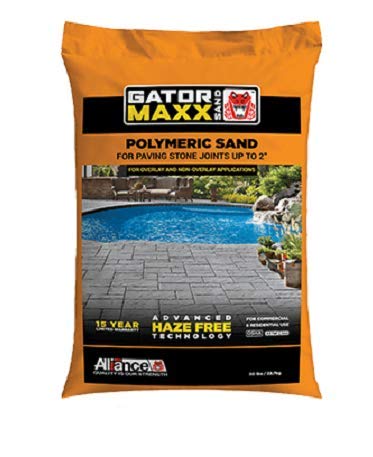 Alliance Gator Maxx Bond, Polymeric Sand.for Concrete Paver Joints up to 2", 50 lb. Bag, (Beige) with Professional Contractor Tip