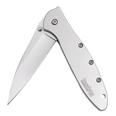 Kershaw Leek Pocket Knife (1660) 3-In. Sandvik 14C28N Blade and Stainless Steel Handle