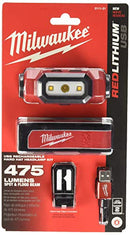 MILWAUKEE'S Electric Tools 2111-21 USB Rechargeable Headlamp, Red