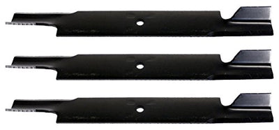 USA Mower Blades U132773BP (3) High-Lift for Hustler 795260 Windsor 50-4010 Length 24in. Width 3in. Thickness .250in. Center
