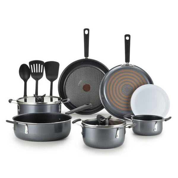 T-Fal B063SC74 GRY All in-1 Cookware&#44; Gray - 12 Piece