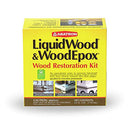 Abatron Wood Restoration 24 Ounce Kit - Includes 12 Fluid Ounces of LiquidWood Epoxy Wood Hardener/Consolidant and 12 Fluid Ounces of WoodEpox Epoxy Wood Filler