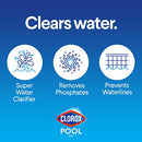 Clorox Pool&Spa 51132CLX Pool and Spa 3 in 1 Xtra Blue Clarifier, 32 fl. oz