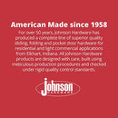 Johnson Hardware 1500 Series Commercial Grade Pocket Door Hardware For 2x4 Stud Wall (36 Inch x 96 Inch)