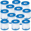 Intex FBA_B3706 Replacement 29007E Swimming Pool Filter Cartridge H-12 Pack, 11.42 Inch, White