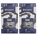 Oem Husqvarna 501842572 20" H46-72g X 3/8 .050 Chisel Tooth Chain (2 Pack)