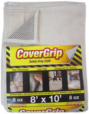 CoverGrip 8 oz Canvas Safety Drop Cloth, 5' x 8'