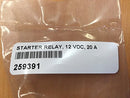 Kohler 259391 Starter Relay 12 VDC 20A Genuine OEM