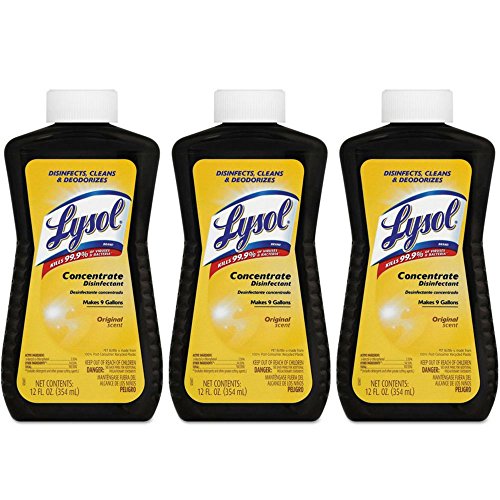 Lysol Concentrate All Purpose Cleaner Disinfectant, 12 Ounce (Pack of 3)