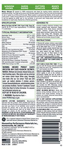 GE GE5050 Silicone II Aluminum and Metal Sealant, 10.3 oz Tube, Metallic Gray