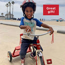 Radio Flyer, Classic Red Dual Deck Tricycle, 12" Front Wheel, Red
