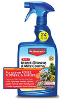 BIOADVANCED 701290B Insecticide Fungicide Miticide 3-in-1 Insect, Disease & Mite Control, 24 Oz