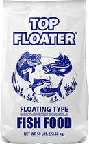 SUNSHINE MILLS 10032 Commercial Grade Premium Floating Type Fish Food Top Floater, 50 lb