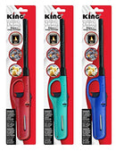 King BKOU172 Multi Utility Lighter Assorted Colors (3 Pack)