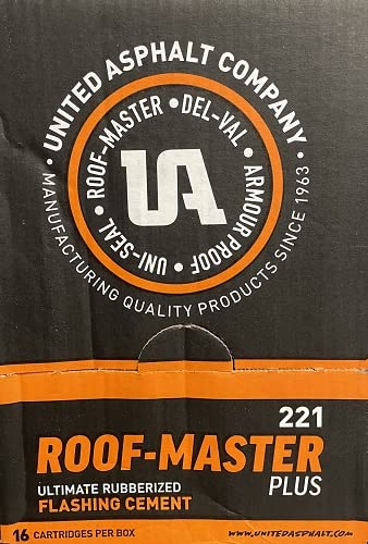 Roof-Master 221 Plus Ultimate Rubberized Flashing Cement 10oz (Case Pack of 16)