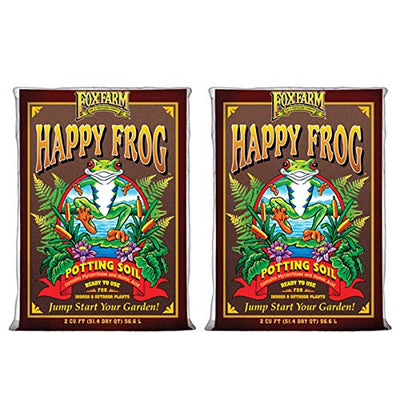 Fox Farm FX14047-2PK FOXFARM FX14047 pH Adjusted Happy Frog Organic Bags 2 CUFT
