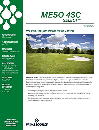 mesotrione 4sc herbicide label Meso 4SC Select Herbicide (Tenacity) 8 Ounce