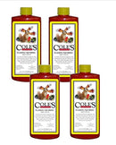 Cole's Flaming Squirrel Seed Sauce, Super Hot and Spicy Nutritional Birdseed Supplement Contains All-Natural 100% Food Grade Liquid Chili Pepper Soybean Oil Ingredients, 16 oz (Pack of 4)