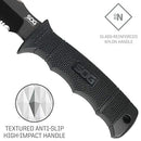 SOG Seal Pup Elite Tactical Fixed Blade- Survival and Hunting Knife with Sheath, 4.75 Inch Combat Knife Blade (E37T-K)