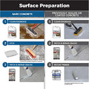 Rust-Oleum 286983 Metallic Floor Coating Kit-Silver Bullet
