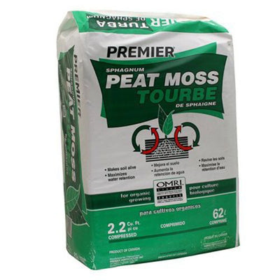 PREMIER HORTICULTURE 0128P 2.2Cu Ft Sphag Peat Moss