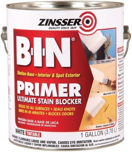 Zinsser B-I-N Shellac-Base Primer, 1-Gallon, White