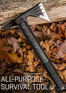 SOG Survival Hawk - Specialty Outdoor Tactical Hatchet, Fire Starter, Nail Puller, Hammer, Multi-Purpose Blade with Reflective Paracord Wrapped Handle (SK1001-CP)