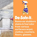 Orange-Sol De-Solv-It Citrus Solution - Odor & Stain Remover for Cloth, Wood, Glass & More, 12-Ounce