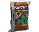 GROW!T GMC10L - 4mm-16mm Clay Pebbles, Brown, (10 Liter Bag) - Made from 100% Natural Clay, Can be used for Drainage, Decoration, Aquaponics, Hydroponics and Other Gardening Essentials