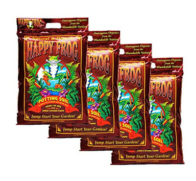 FoxFarm FX14054 Happy Frog Nutrient Rich and pH Adjusted Rapid Growth Garden Potting Soil Mix is Ready to Use