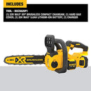 DEWALT 20V MAX XR Chainsaw Kit, 5-Ah Battery, 12-Inch (DCCS620P1)