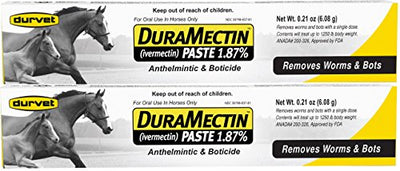 Duramectin Ivermectin Paste 1.87% Horse Wormer (2 Tubes)
