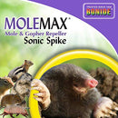 Bonide (BND61121) - Molemax Sonic Spike Repeller, Solar Powered Mole and Gopher Repellent