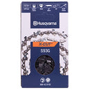 Husqvarna Chainsaw Chain 14" .050 Gauge 3/8 Pitch x-Cut High Durability Superior Lubrication Works Longer Without Needing to Be Adjusted, Orange/Gray (S93G)