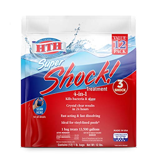 HTH 52026 Super Shock Treatment Swimming Pool Chlorine Cleaner