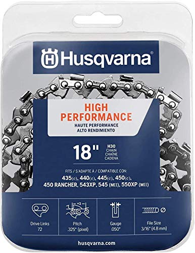 Husqvarna 531300439 18-Inch H30-72 (95VP) Pixel Saw Chain.325-Inch by .050-Inch (Black (2-Bundle))