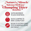 Nature's Miracle P-98134 Intense Defense Clumping Litter, 40 Pounds, Pail, Super Absorbent Fast-Clumping Formula, Dust Free