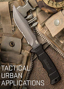 SOG Fixed Blade Knives with Sheath - SEAL Pup Tactical Knife, Survival Knife and Hunting Knife w/ 4.75 Inch Blade and MOLLE Combat Knife Sheath (M37K) , Black
