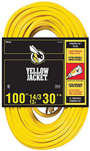 Yellow Jacket GIDDS-283431 2888 Contractor Extension Cord with Lighted Ends, 100 Foot, Ft